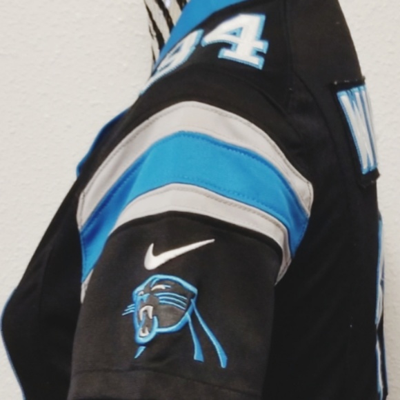 NIKE PANTHER WILLIAMS BLACK GAME JERSEY - Picture 6 of 8